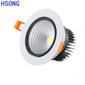 Iluminación Hsong - Nuevo diseño COB LED empotrado Downlight Ra90 LED WALLA Downlight 10W Watt completo para la carcasa lista para enviar